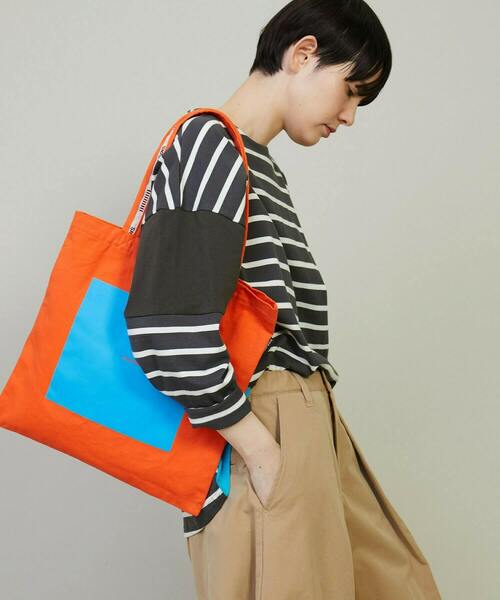 FRAPBOIS（フラボア）の「ロゴトート（トートバッグ・レディース・ブルー/グリーン/オレンジ・FREE）」の7枚目の写真