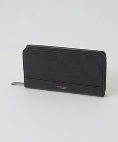 エンボスチェックロングウォレット（財布）｜BLACK LABEL