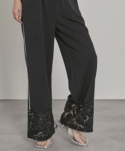 miette（ミエット）の「レース切替トラックパンツ（その他パンツ・レディース・ブラック/オフホワイト/レッド・FREE）」の17枚目の写真