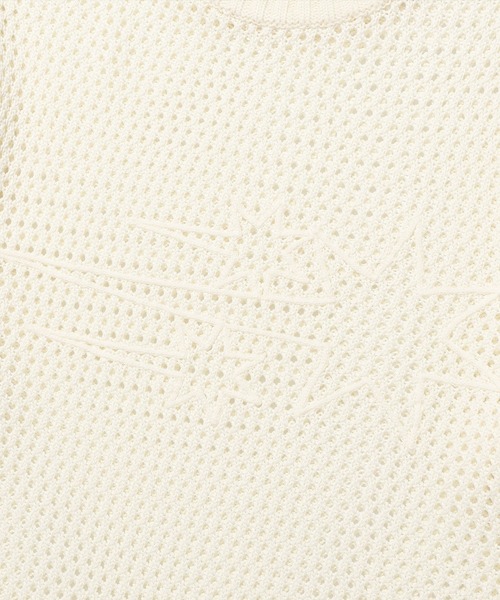 NICE GHOST CLUB(ナイスゴーストクラブ)の「A'GEM/9 × .kom 『NICE GHOST CLUB/ナイスゴーストクラブ』3STARS L/S KNIT TEE/スリースター ニット LS(ニット/セーター・レディース・ホワイト/ブラック・M/L)」の11枚目の写真
