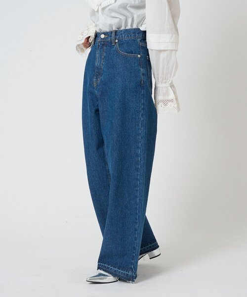 CIAOPANIC TYPY（チャオパニックティピー）の「【EVERY DENIM】【Thursday】loose straight（デニムパンツ・レディース・サックスブルー/ブルー・X-SMALL/SMALL/MEDIUM/LARGE）」の6枚目の写真