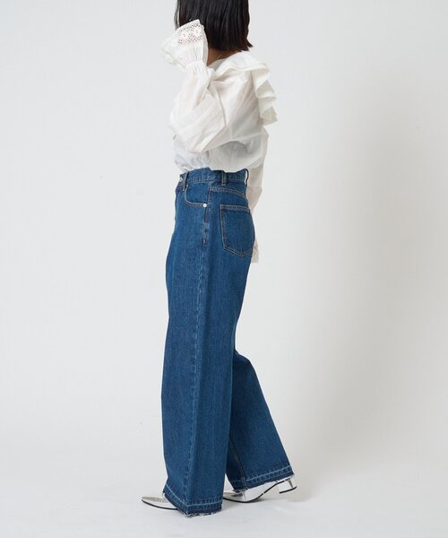 CIAOPANIC TYPY（チャオパニックティピー）の「【EVERY DENIM】【Thursday】loose straight（デニムパンツ・レディース・サックスブルー/ブルー・X-SMALL/SMALL/MEDIUM/LARGE）」の13枚目の写真