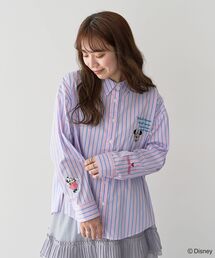 Disney | ミッキー＆フレンズ/ストライプシャツ(シャツ/ブラウス)