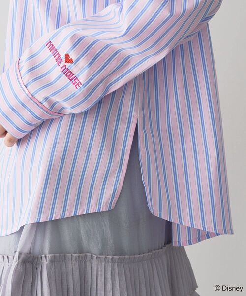 Disney（ディズニー）の「ミッキー＆フレンズ/ストライプシャツ（シャツ/ブラウス・レディース・ピンク系その他・FREE）」の13枚目の写真