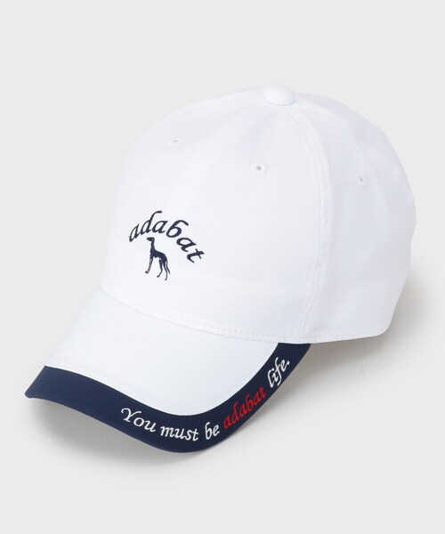 adabat（アダバット）の「ラインブリムラウンディッシュキャップ（キャップ・メンズ・ブラック/ネイビー/ホワイト・00）」の2枚目の写真