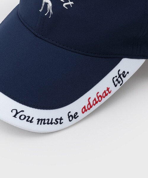 adabat（アダバット）の「ラインブリムラウンディッシュキャップ（キャップ・メンズ・ブラック/ネイビー/ホワイト・00）」の8枚目の写真