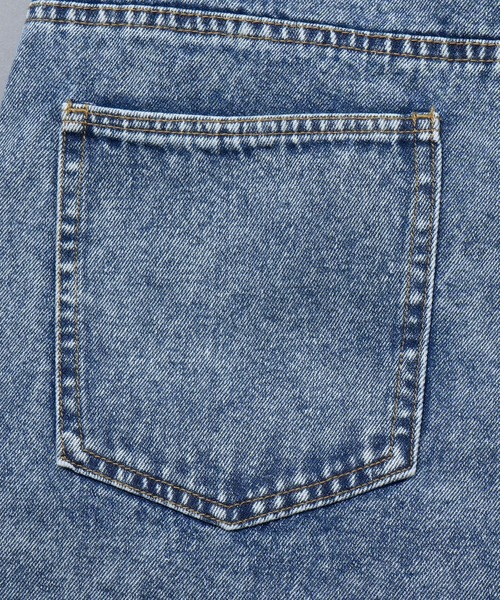 Starting Over(スターティングオーバー)の「vintage like loose fit denim techno half pants/ヴィンテージ ライク ルーズフィット デニム テクノ ハーフ パンツ(デニムパンツ・メンズ・ブルー/ブラック・XL/L/M)」の12枚目の写真