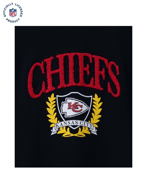NBA/NFL/NHL/MLB（エヌビーエーエヌエフエルエヌエイチエルエムエルビー）の「【NFL/ ナショナル・フットボール・リーグ】【別注限定展開】NFL チームロゴサガラワッペンTシャツ　JETS/CHIEFS/PACKERS/GIANTS（Tシャツ/カットソー・メンズ・グリーン/ネイビー/ブラック/アッシュグレー・M/L/XL）」の8枚目の写真