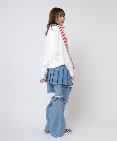 RNA(アールエヌエー)の「M2413 ハーフZIPトラックプルオーバー(Tシャツ/カットソー・レディース・ホワイト/グリーン/ブルー・MEDIUM)」の11枚目の写真
