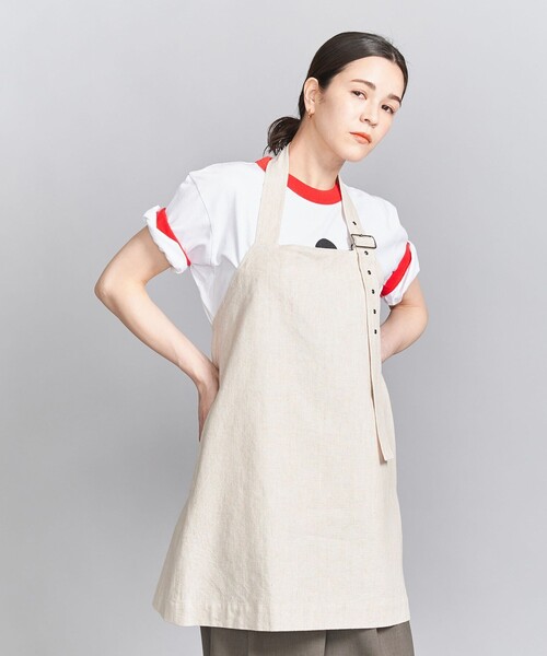 BEAUTY&YOUTH UNITED ARROWS(ビューティーアンドユースユナイテッドアローズ)の「麻コットン エプロンチュニック/ベージュ(その他トップス・レディース・ベージュ・FREE)」の2枚目の写真