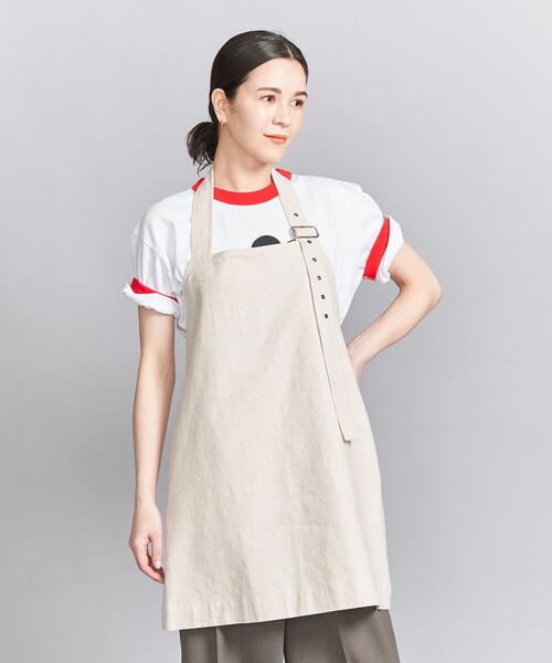 BEAUTY&YOUTH UNITED ARROWS(ビューティーアンドユースユナイテッドアローズ)の「麻コットン エプロンチュニック/ベージュ(その他トップス・レディース・ベージュ・FREE)」の3枚目の写真