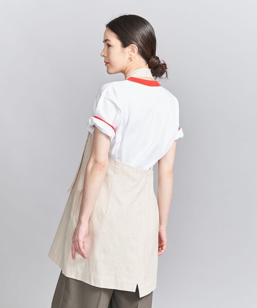 BEAUTY&YOUTH UNITED ARROWS(ビューティーアンドユースユナイテッドアローズ)の「麻コットン エプロンチュニック/ベージュ(その他トップス・レディース・ベージュ・FREE)」の4枚目の写真