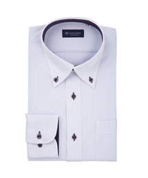 形態安定ノーアイロン ボタンダウン 長袖ストレッチビジネスワイシャツ(大きいサイズ・長いサイズ)