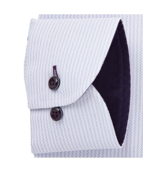 TOKYO SHIRTS(トウキョウシャツ)の「形態安定ノーアイロン ボタンダウン 長袖ストレッチビジネスワイシャツ(大きいサイズ・長いサイズ)(ビジネスシャツ・メンズ・ライトパープル・首回り39cm-裄丈88cm/首回り41cm-裄丈90cm/首回り42cm-裄丈90cm/首回り43cm-裄丈90cm/首回り45cm-裄丈82cm/首回り45cm-裄丈86cm/首回り45cm-裄丈90cm/首回り47cm-裄丈86cm/首回り47cm-裄丈90cm)」の3枚目の写真