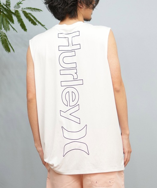 Hurley (ハーレー)の「Hurley/ハーレー タンクトップ UVケアラッシュガード バックプリント MSRG251088(ラッシュガード・メンズ・ブラック/グレー/ホワイト・L/M/S)」の2枚目の写真