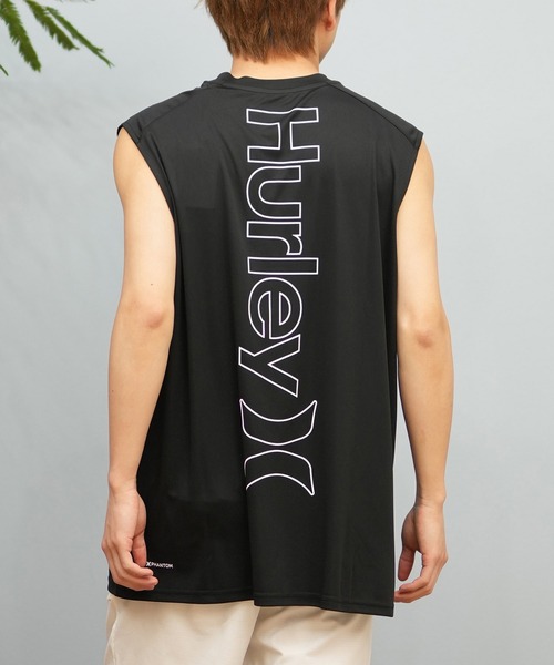 Hurley (ハーレー)の「Hurley/ハーレー タンクトップ UVケアラッシュガード バックプリント MSRG251088(ラッシュガード・メンズ・ブラック/グレー/ホワイト・L/M/S)」の3枚目の写真