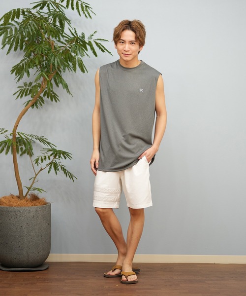 Hurley (ハーレー)の「Hurley/ハーレー タンクトップ UVケアラッシュガード バックプリント MSRG251088(ラッシュガード・メンズ・ブラック/グレー/ホワイト・L/M/S)」の8枚目の写真