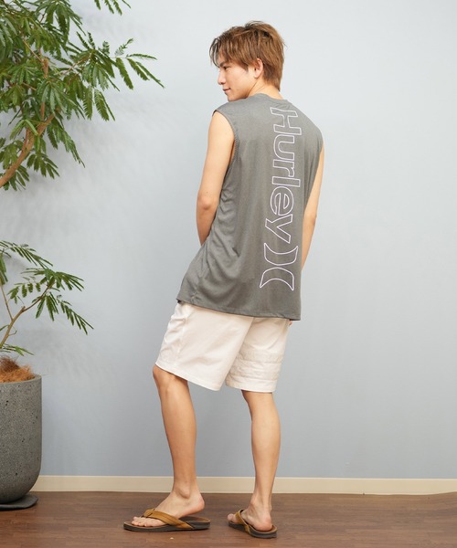 Hurley (ハーレー)の「Hurley/ハーレー タンクトップ UVケアラッシュガード バックプリント MSRG251088(ラッシュガード・メンズ・ブラック/グレー/ホワイト・L/M/S)」の9枚目の写真