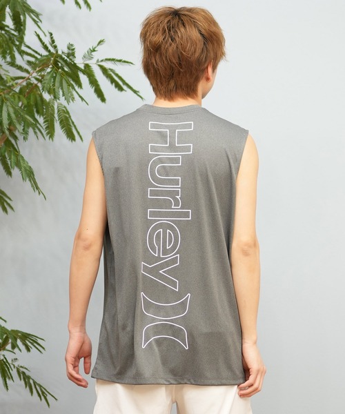 Hurley (ハーレー)の「Hurley/ハーレー タンクトップ UVケアラッシュガード バックプリント MSRG251088(ラッシュガード・メンズ・ブラック/グレー/ホワイト・L/M/S)」の7枚目の写真