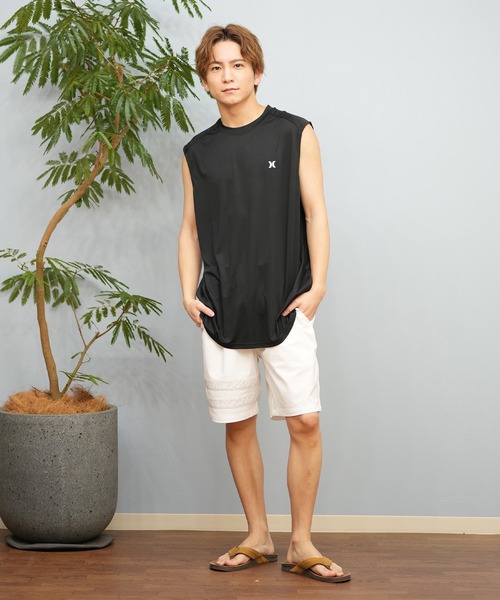 Hurley (ハーレー)の「Hurley/ハーレー タンクトップ UVケアラッシュガード バックプリント MSRG251088(ラッシュガード・メンズ・ブラック/グレー/ホワイト・L/M/S)」の21枚目の写真