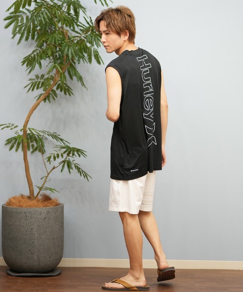 Hurley (ハーレー)の「Hurley/ハーレー タンクトップ UVケアラッシュガード バックプリント MSRG251088(ラッシュガード・メンズ・ブラック/グレー/ホワイト・L/M/S)」の22枚目の写真