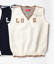 <LADIES>"LOVE"バックメッシュベスト