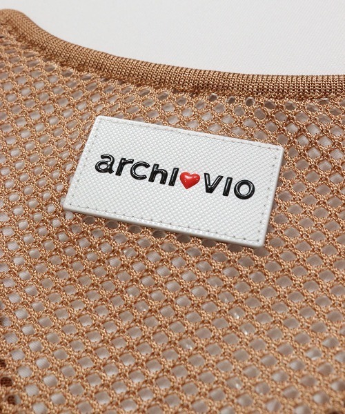 archivio(アルチビオ)の「<LADIES>"LOVE"バックメッシュベスト(ベスト・レディース・ネイビー/ホワイト×ネイビー/ホワイト×ブラウン・S/M)」の13枚目の写真