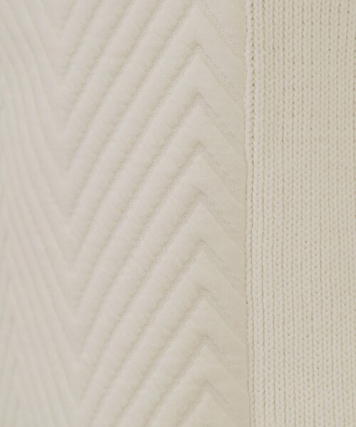 OPAQUE.CLIP（オペークドットクリップ）の「キルトジャカードナロースカート/セットアップ対応【洗濯機洗い可】（スカート・レディース・ホワイト/ライトベージュ・38/40/42）」の6枚目の写真