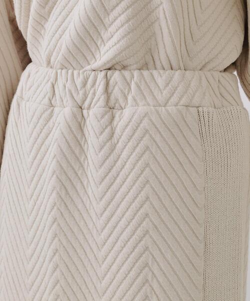 OPAQUE.CLIP（オペークドットクリップ）の「キルトジャカードナロースカート/セットアップ対応【洗濯機洗い可】（スカート・レディース・ホワイト/ライトベージュ・38/40/42）」の14枚目の写真