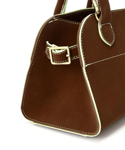 NATURAL BEAUTY BASIC（ナチュラルビューティーベーシック）の「◇【Oggi掲載】ヴィンテージライクハンドバッグ（ハンドバッグ・レディース・キャメル/ベージュ・ﾌﾘ-）」の8枚目の写真