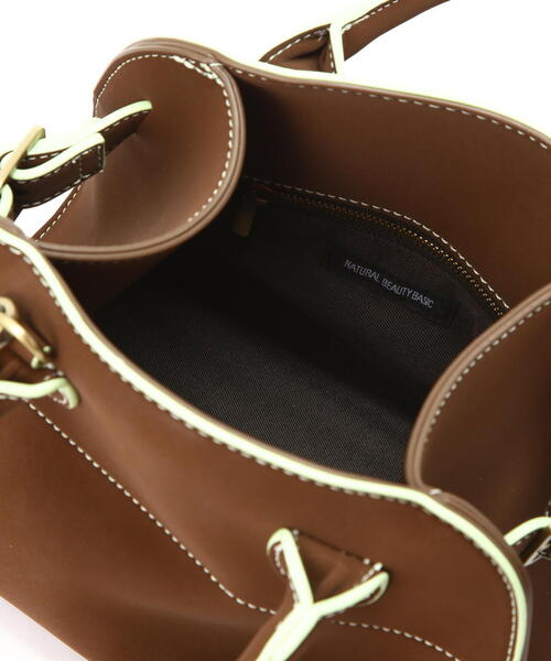 NATURAL BEAUTY BASIC（ナチュラルビューティーベーシック）の「◇【Oggi掲載】ヴィンテージライクハンドバッグ（ハンドバッグ・レディース・キャメル/ベージュ・ﾌﾘ-）」の10枚目の写真