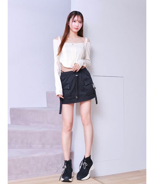 EATME(イートミー)の「カーゴミニスカート(スカート・レディース・ブラック/グレー/ピンク・FREE)」の15枚目の写真