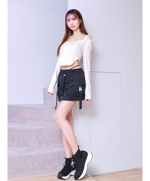 EATME(イートミー)の「カーゴミニスカート(スカート・レディース・ブラック/グレー/ピンク・FREE)」の16枚目の写真