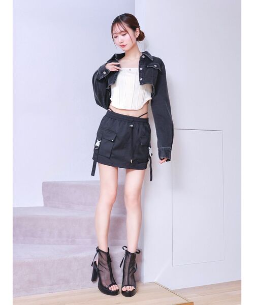 EATME(イートミー)の「カーゴミニスカート(スカート・レディース・ブラック/グレー/ピンク・FREE)」の18枚目の写真