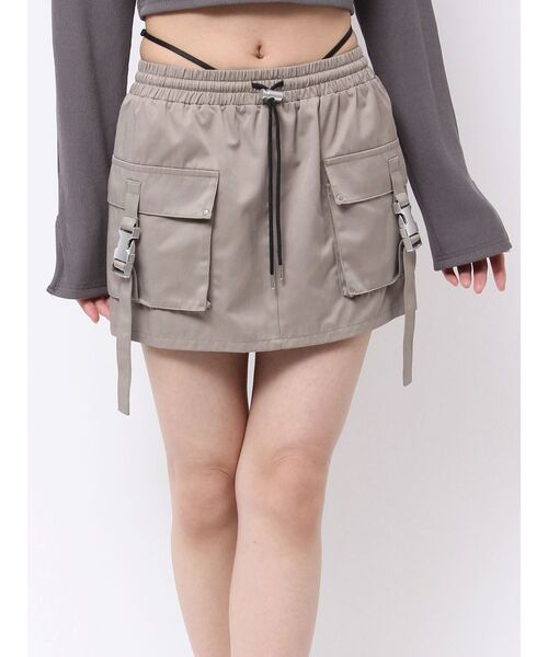 EATME(イートミー)の「カーゴミニスカート(スカート・レディース・ブラック/グレー/ピンク・FREE)」の8枚目の写真
