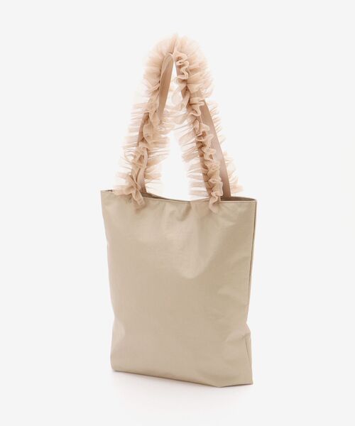 le.coeur blanc（ルクールブラン）の「チュールハンドルトート（トートバッグ・レディース・ブラック/ベージュ・FREE）」の3枚目の写真