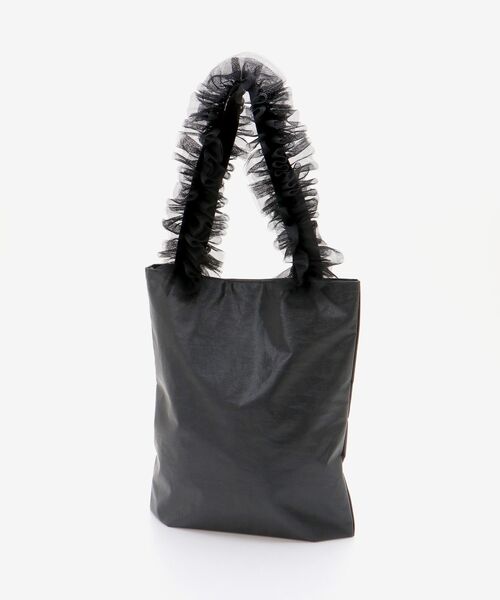 le.coeur blanc（ルクールブラン）の「チュールハンドルトート（トートバッグ・レディース・ブラック/ベージュ・FREE）」の6枚目の写真