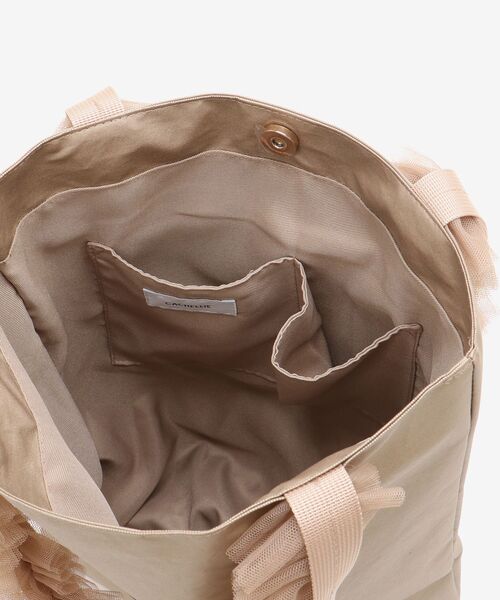 le.coeur blanc（ルクールブラン）の「チュールハンドルトート（トートバッグ・レディース・ブラック/ベージュ・FREE）」の14枚目の写真