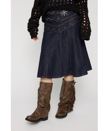 STUDS JEWEL デニムスカート