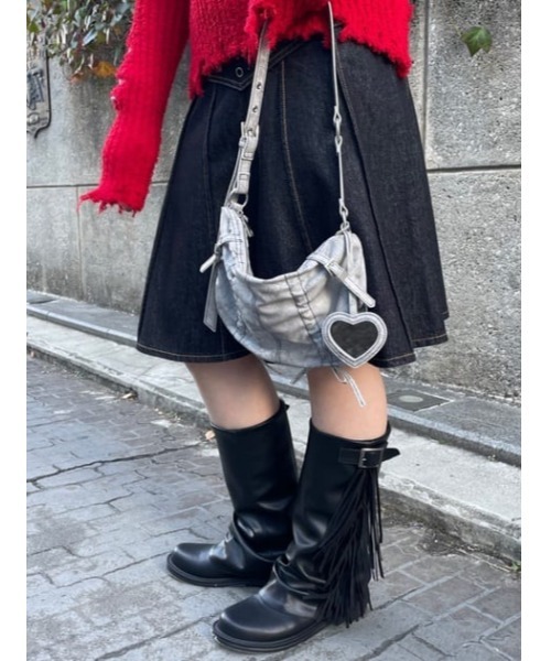 STUDS JEWEL デニムスカート（デニムスカート）｜LAGUA GEM