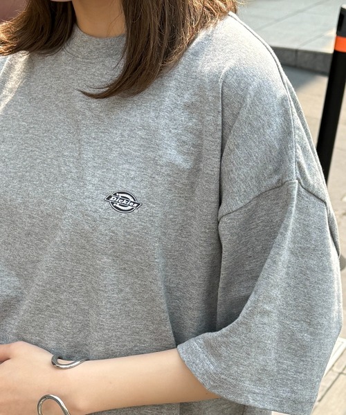 Dickies(ディッキーズ)の「【Dickies】ワンポイント プリントTシャツ 別注 5222-TTMDK1(Tシャツ/カットソー・レディース・ホワイト/ブラック系1/グレー系1/グレー/ホワイト系1/ブラック・XS/S/M/L/LL)」の6枚目の写真