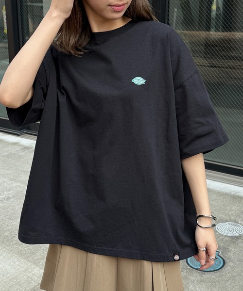 Dickies(ディッキーズ)の「【Dickies】ワンポイント プリントTシャツ 別注 5222-TTMDK1(Tシャツ/カットソー・レディース・ホワイト/ブラック系1/グレー系1/グレー/ホワイト系1/ブラック・XS/S/M/L/LL)」の18枚目の写真