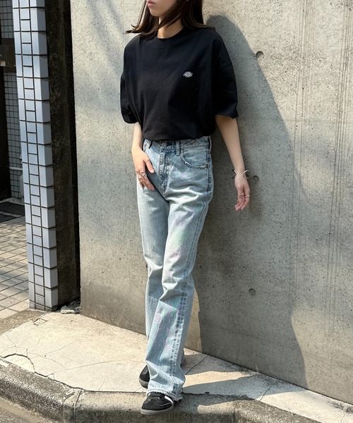 Dickies(ディッキーズ)の「【Dickies】ワンポイント プリントTシャツ 別注 5222-TTMDK1(Tシャツ/カットソー・レディース・ホワイト/ブラック系1/グレー系1/グレー/ホワイト系1/ブラック・XS/S/M/L/LL)」の17枚目の写真