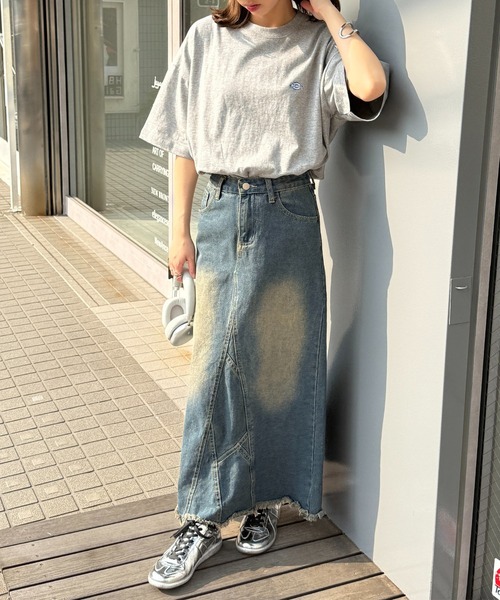 Dickies(ディッキーズ)の「【Dickies】ワンポイント プリントTシャツ 別注 5222-TTMDK1(Tシャツ/カットソー・レディース・ホワイト/ブラック系1/グレー系1/グレー/ホワイト系1/ブラック・XS/S/M/L/LL)」の9枚目の写真
