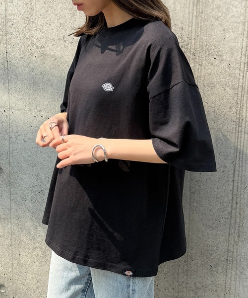 Dickies(ディッキーズ)の「【Dickies】ワンポイント プリントTシャツ 別注 5222-TTMDK1(Tシャツ/カットソー・レディース・ホワイト/ブラック系1/グレー系1/グレー/ホワイト系1/ブラック・XS/S/M/L/LL)」の14枚目の写真