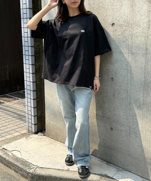 Dickies(ディッキーズ)の「【Dickies】ワンポイント プリントTシャツ 別注 5222-TTMDK1(Tシャツ/カットソー・レディース・ホワイト/ブラック系1/グレー系1/グレー/ホワイト系1/ブラック・XS/S/M/L/LL)」の16枚目の写真