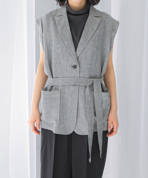 【新品タグ付】定価1.9万 リネンジレ URBAN RESEARCH ROSSO URBAN RESEARCH ROSSO WOMEN（アーバンリサーチ ロッソ）の