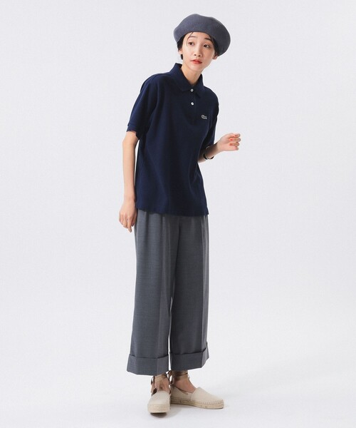 LACOSTE（ラコステ）の「【別注】LACOSTE / ヘビー ピケ ポロ ショートスリーブ（ポロシャツ・レディース・ベージュ/ネイビー/ブラック・38/36/34）」の14枚目の写真
