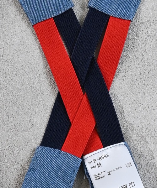 MARKEY'S(マーキーズ)の「シシュウサスペンダー(サスペンダー・キッズ・ブルー/ベージュ・S/M)」の4枚目の写真