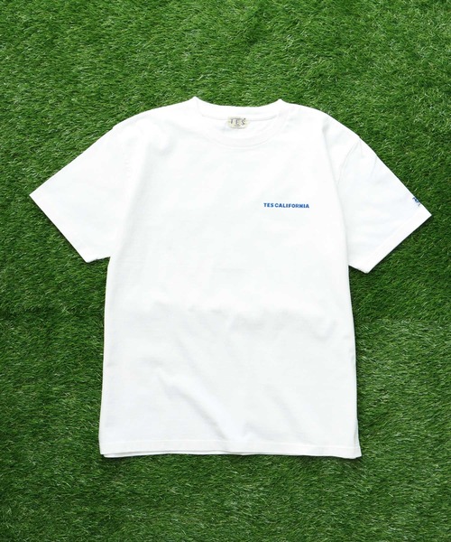 The Endless Summer(エンドレスサマー)の「TES CAL FLOCK T-SHIRT / Tシャツ(Tシャツ/カットソー・メンズ・ブラック/アイボリー/ホワイト/ネイビー・SMALL/MEDIUM/LARGE/X-LARGE/XX-LARGE)」の14枚目の写真